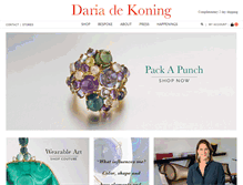 Tablet Screenshot of dariadekoning.com